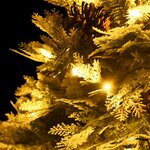 vidaXL Sapin de Noël pré-éclairé et pommes de pin vert 150cm PVC et PE