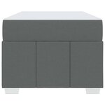 vidaXL Cadre de lit avec matelas Gris foncé 100 x 200 cm tissu