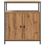 vidaXL Buffet chêne artisanal 70x30x80 cm bois d'ingénierie