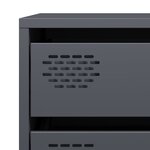 vidaXL Buffet anthracite 68x39x58 5 cm acier laminé à froid