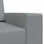 vidaXL Canapé-lit au sol Gris clair 245 x 78 x 77 cm tissu