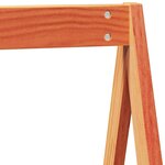 vidaXL Lit haut avec toit cire marron 80x200 cm bois de pin massif