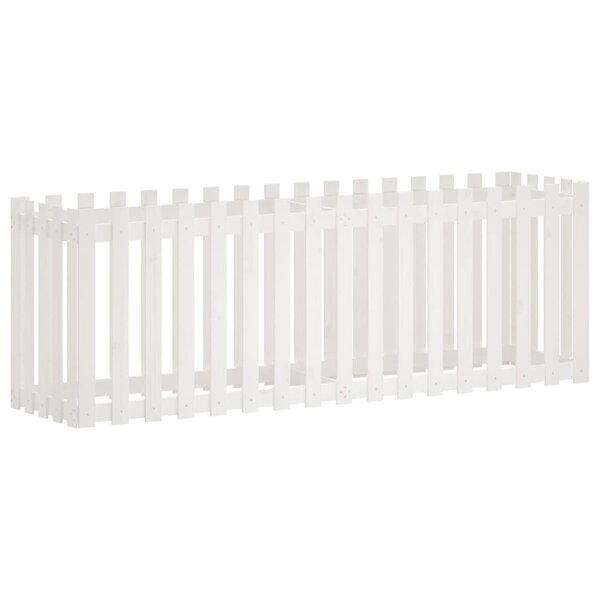 vidaXL Lit surélevé de jardin design de clôture 200x50x70cm pin massif