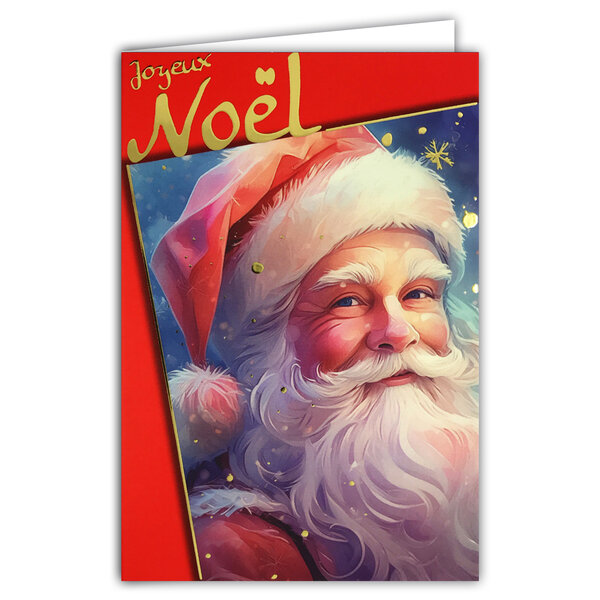 61-5842 Carte Joyeux Noël avec enveloppe blanche 12x17 5cm