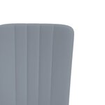 vidaXL Chaises à manger lot de 2 Gris clair Velours