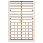 vidaXL Cadre de lit avec stockage Blanc 140 x 200 cm Pin massif