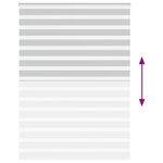 vidaXL Store zèbre gris clair largeur du tissu 160 9 cm polyester