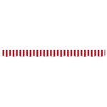 vidaXL Auvent Valence pour Cadre de 2.5 m Rouge et Blanc 2.3x0.2 m
