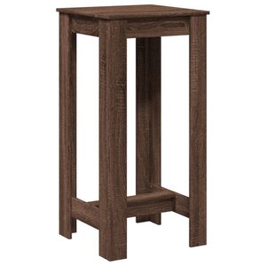 vidaXL Table de bar chêne marron 51x50x103 5 cm bois d'ingénierie