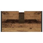 vidaXL Cabinet de salle de bain avec porte Bois Ancien 60 x 30 x 60 cm