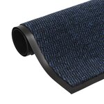 vidaXL Paillassons rectangulaires 2 Pièces 80 x 120 cm Bleu