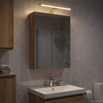 vidaXL Armoire Miroir de Salle de Bain Chêne artisan 30 x 10 5 x 50 cm