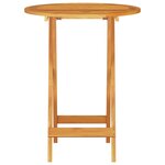 Ensemble de bistro pliable 3 pièces en acacia massif