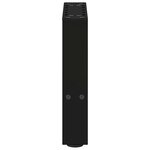 vidaXL Pieds de table basse Noir 2 pièces 40 x (30-31) cm Acier