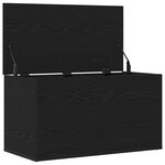 vidaXL Boîte de Rangement Chêne noir 84 x 42 x 46 cm Bois d'ingénierie