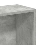 vidaXL Bibliothèque Gris béton 80x24x75 cm Bois d'ingénierie