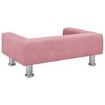 vidaXL Canapé pour enfants rose 70x45x26 5 cm velours