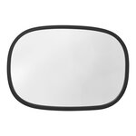Miroir mural ovale 70 x 50 cm noir mat 03_0007896