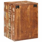 vidaXL Table de chevet 2 Pièces Marron Bois massif récupéré