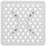 vidaXL Table de jardin blanc 53x53x53 cm aluminium coulé