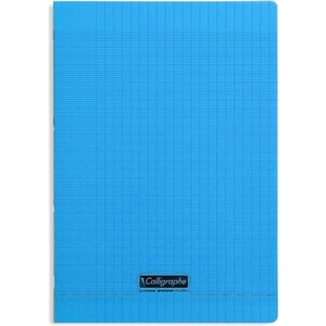 Cahier piqué POLYPRO 21x29 7 cm 96p séyès 90g Bleu CALLIGRAPHE