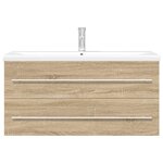 vidaXL Ensemble de meubles de salle de bain 2 Pièces chêne sonoma