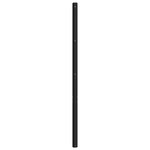 vidaXL Tête de lit métal noir 100 cm