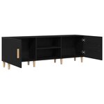 vidaXL Meuble TV Chêne noir 150 x 30 x 50 cm Bois d'ingénierie