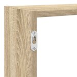 vidaXL Étagère cube murale 7 compartiments chêne sonoma