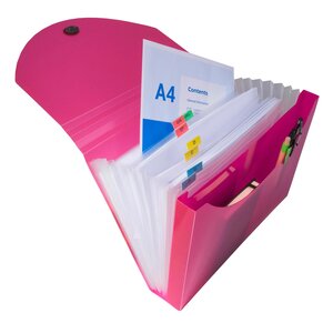 Trieur valisette 13 compartiments en polypropylène IDERAMA PP - 24x32cm x 6 EXACOMPTA