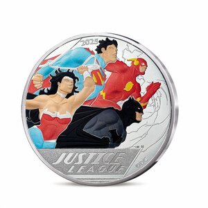 DC COMICS - Monnaie de 100€ Argent JUSTICE LEAGUE