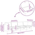 vidaXL Ensemble de meubles pour le salon 4 Pièces Vert foncé Velours