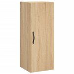 vidaXL Buffet haut Chêne sonoma 34 5x34x180 cm Bois d'ingénierie