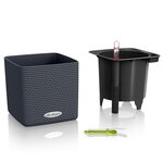 Lechuza jardinière de table cube color 14 all-in-one anthracite
