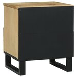 vidaXL Table de chevet - 40 x 33 x 46 cm  en bois de mangue massif