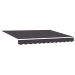 vidaXL Auvent rétractable manuel Anthracite 3 x 2 5 m