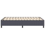 Lit Box Spring vidaXL Gris Foncé Petit Double en Tissu Velours Côtélé