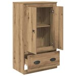 vidaXL Haut Armoire avec tiroir Chêne artisanal 60 x 35 5 x 103 5 cm