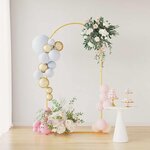 vidaXL Arche de mariage Doré 100 x 39 x 200 cm Acier