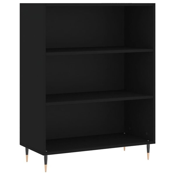 vidaXL Bibliothèque noir 69 5x32 5x90 cm bois d'ingénierie