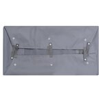 vidaXL Bâche de chariot de jardin Gris foncé 81x41x21 cm Tissu