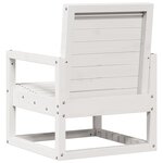 vidaXL Chaise de jardin blanc 57 5x63x76 cm bois de pin massif