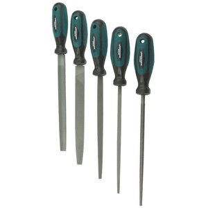 Brüder mannesmann ensemble de limes de mécanicien cinq pièces 200 mm