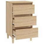 vidaXL Table de chevet chêne sonoma 40x35x70 cm bois d'ingénierie