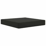 vidaXL Coussin de canapé d'extérieur 3 Pièces Noir Polyester