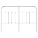 vidaXL Tête de lit de remplacement métal blanc 140 cm