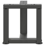vidaXL Pieds de table basse en T 2 pièces Anthracite 30x25x(30-31) cm Acier
