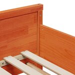vidaXL Lit extensible pour enfants Marron cire 80 x 130 / 165 / 200 cm