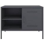 vidaXL Meuble TV anthracite 68x39x50 5 cm acier