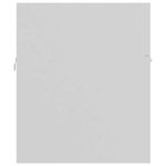 vidaXL Ensemble de meubles de salle de bain Blanc Bois d'ingénierie